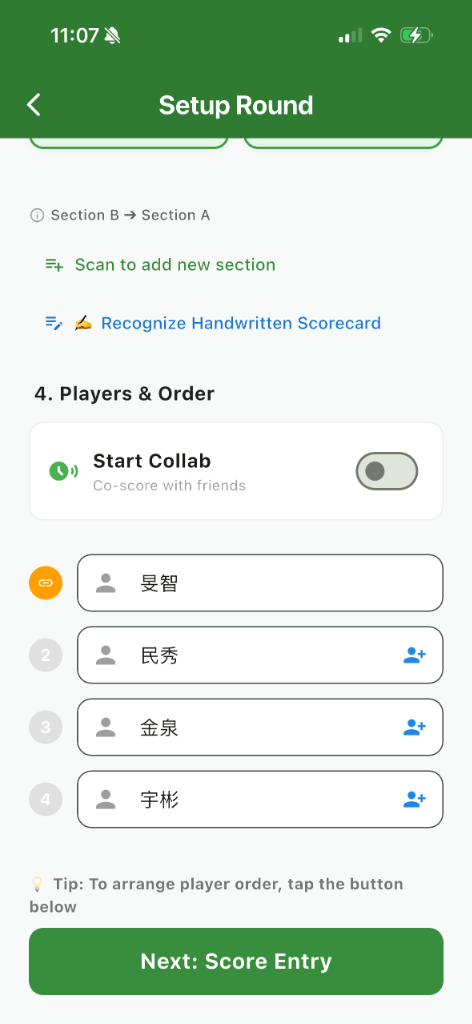 New Round Settings