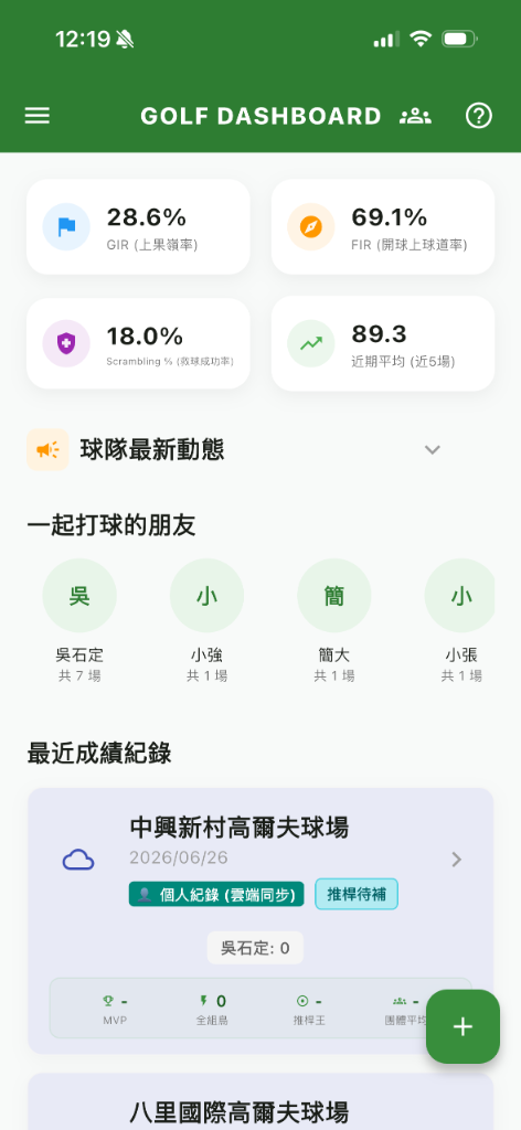 Home Dashboard